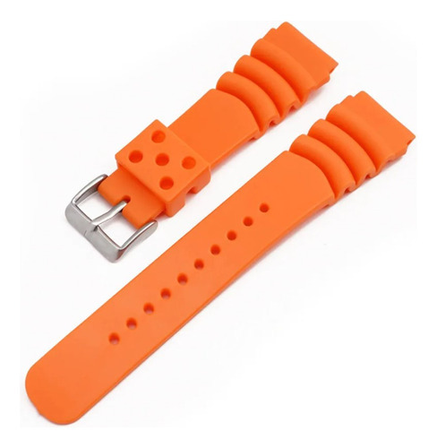 Pulsera de goma compatible con Tag Heuer F1 Cah1110 Might, color naranja