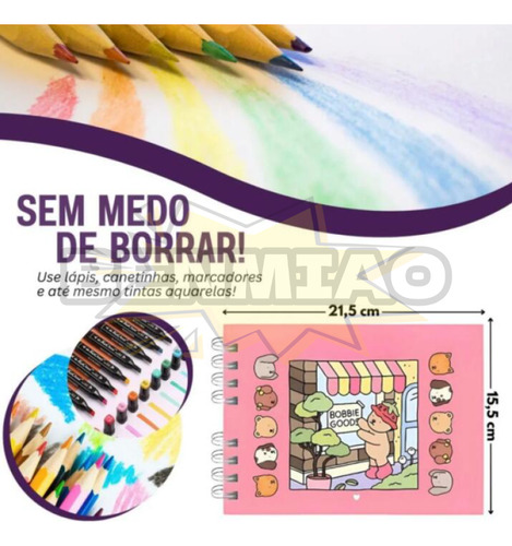 Libro De Colorear Bobbie Goods Para Niños Y Adultos(morado)