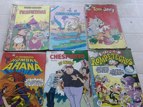 Antiguas Revistas Hombre Araña Chespirito Picapiedras Tom &j (Usado)
