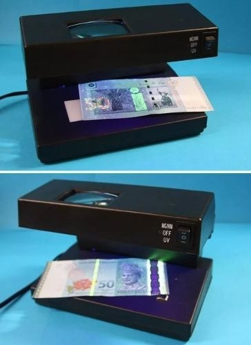 Maquina Billetes Falsos Luz Ultravioleta Detector Ad-2138