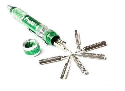 Set Destornillador Proskit Sd-9814 Bolsillo 9 Piezas Metal