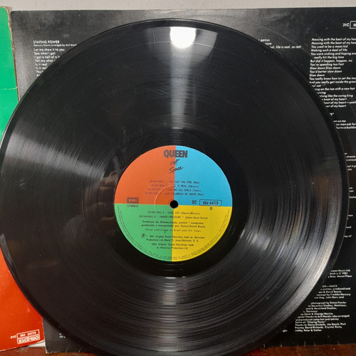 Lp Vinil Queem Hot Space Com Encarte