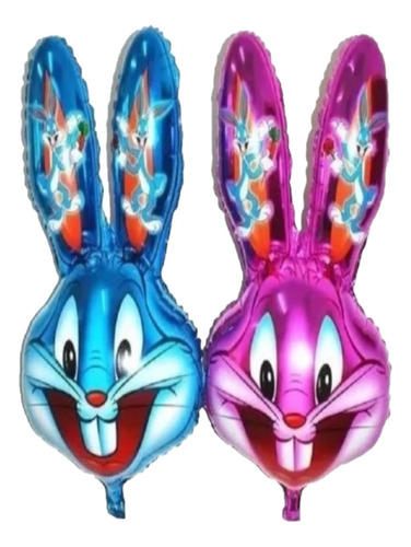 12 Globos Xl Conejo Conejito Bugs Bunny 80 Cm Pascua Niños