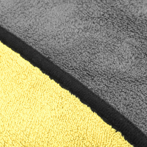 Toalla De Pesca Absorbente Amarilla+gris, Algodón, Espesante