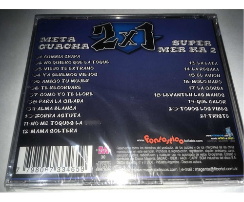 Supermerk2 Y Meta Guacha Cd 2x1nuevo Original Cerrado