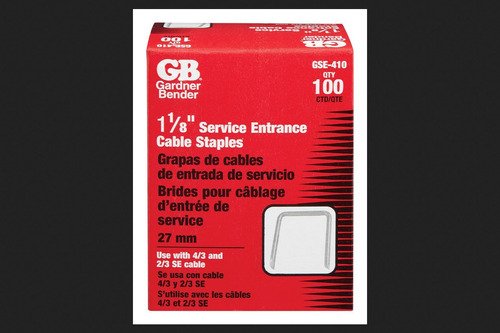 Gb Gardner Bender Grapa Entrada Servicio Acero Gris Unidad