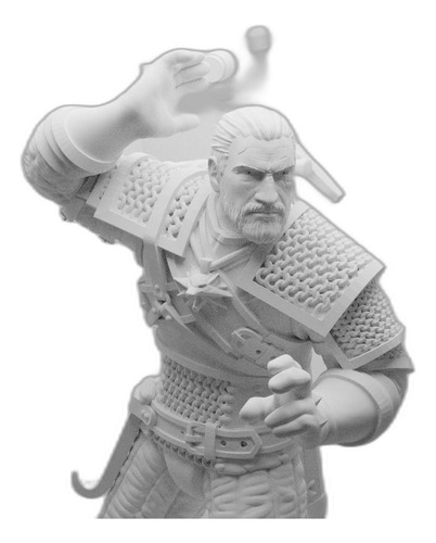 Figurita De Geralt: Héroe De The Witcher Para Tu Hogar
