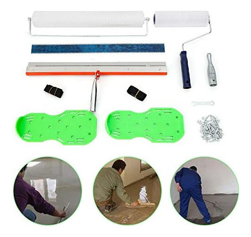 Kit De Herramientas De Autonivelación De Cemento Cepillo De