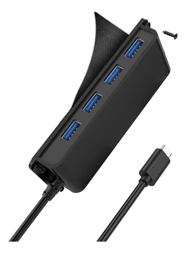 Concentrador Usb C De 4 Puertos, Usb 3.0 De Escritorio