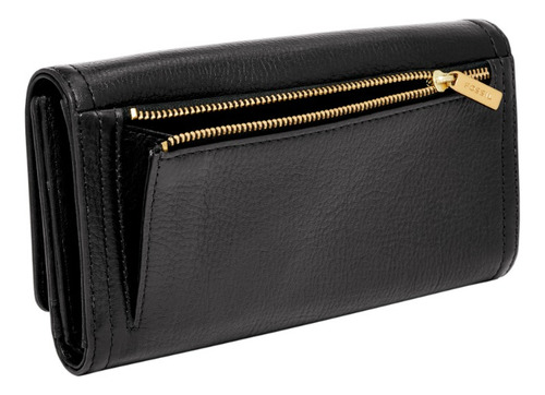 Cartera Para Mujer Sl7833001 Emma De Piel Negro Fossil