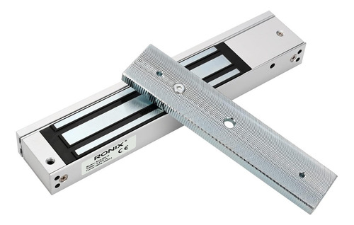 Chapa Magnética Electroiman 600 Lbs 280 Kg Para Acceso 12v Color Aluminio