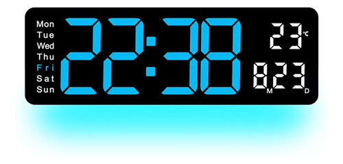 Despertador Digital Mini Relógio De Mesa Relógio Azul