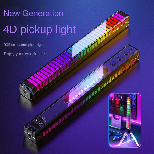 Luz Rgb Pick Up De Control De Sonido Colorida Luz Ambiental