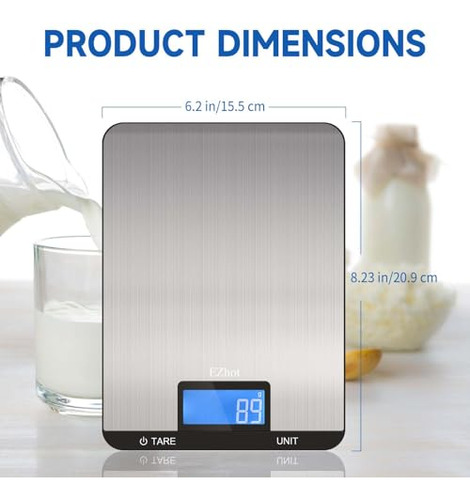 Báscula De Cocina Digital: Báscula Precisa Para Alimentos Co