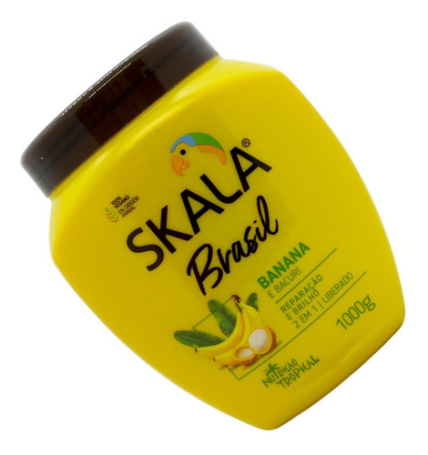 Skala Banana Máscara Vegana Crema Peinar Cabello Brillo 1kg