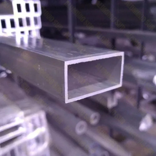 Tubo Rectangular Aluminio Natural Regla 50x25x1.5mm 3mts