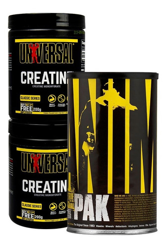 Animal Pak X 44 + Creatine 200+200gr - Universal Nutrition | Envío gratis