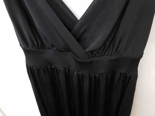 Vestido Feminino Festa Preto Básico Roupas Mulheres Midi