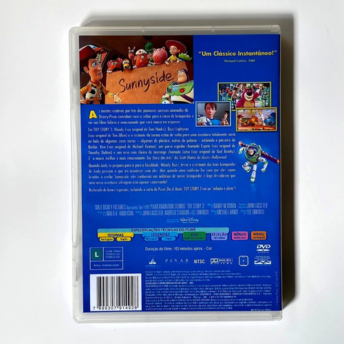 Dvd Toy Story 3 2010 Dublado E Legendado