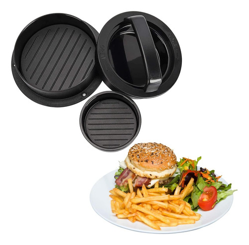 Prensa De Hamburguesas, 3 En 1 Antiadherente Para Hamburgues