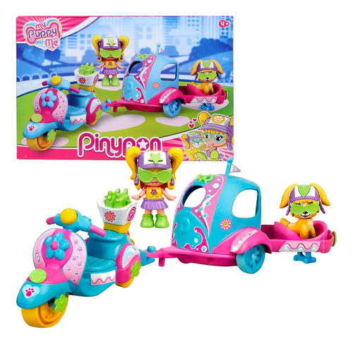 Pinypon Puppy Motorbiker Set Muñeca Con Accesorios Famosa