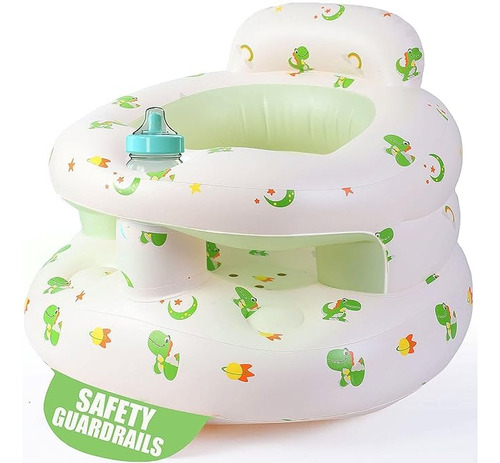 Asiento De Bebé Inflable Mejorado Para Bebés Asiento De Piso Verde Claro