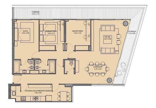 Imagen 13 de 13 de Departamento En Venta 4 Ambientes Olivos