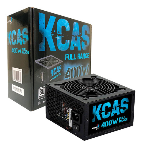 Fonte Gamer Aerocool Kcas 400w 80 Plus White Pfc Ativo