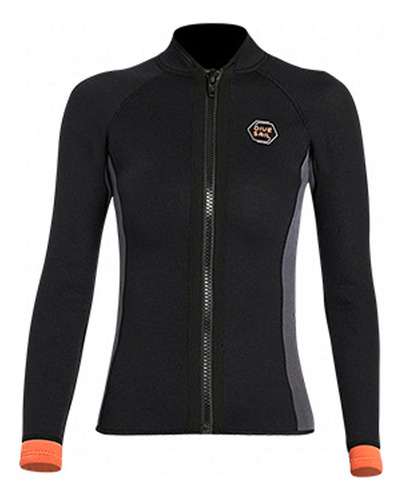 Camisa De Neoprene Feminina De Manga Comprida De 3 Mm