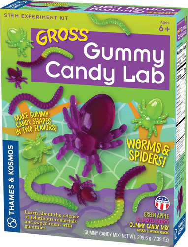 Kit De Slime Gross Gummy Candy Lab - Worms  Spiders! Sw Ksl
