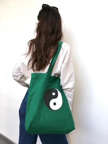 Tote Bag Yin Yang Verde Bolsa Resistente - Artico Store | MercadoLibre