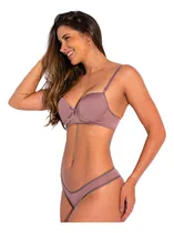 Comprar Kit 10 Conjuntos Lingerie Sutiã C\u002Fbojo E Calcinha Revenda