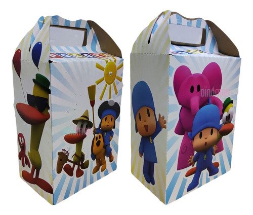 50 Caja Dulcera/lonchera Pocoyo. Fiesta, Dulces, Bolos