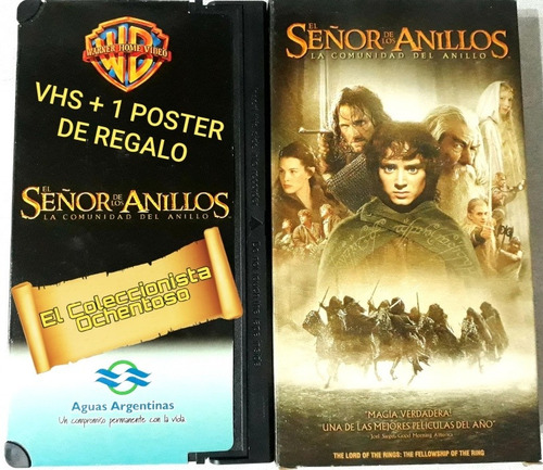 Señor De Los Anillos La Comunidad Del Anillo Vhs