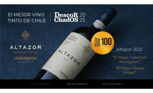 Vino Ícono Undurraga Altazor 750cc