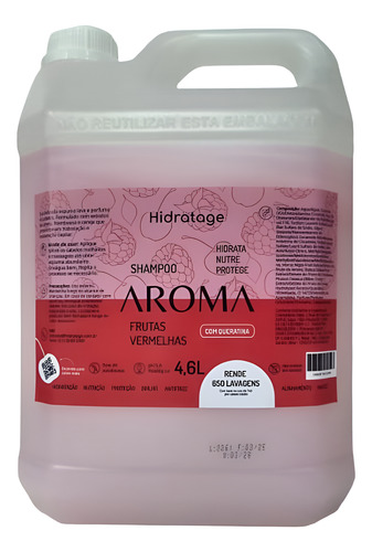 Shampoo Hidratage Sem Sal Frutas Vermelhas 4,6 Litros