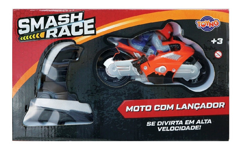 Brinquedo Smash Race Moto Com Lançador Cor Sortida 41975 Cor Colorido Personagem Smash Cars