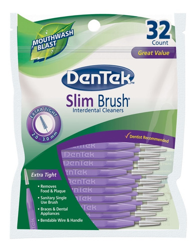 Limpiadores Interdentales Dentek Slim Brush