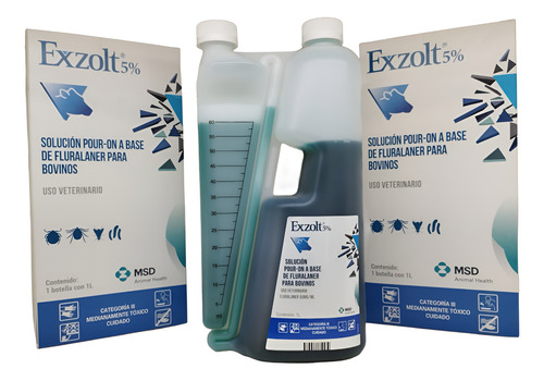 Garrapaticida Acaricida Exzolt 5% Pour-on Para Bovinos X 1l