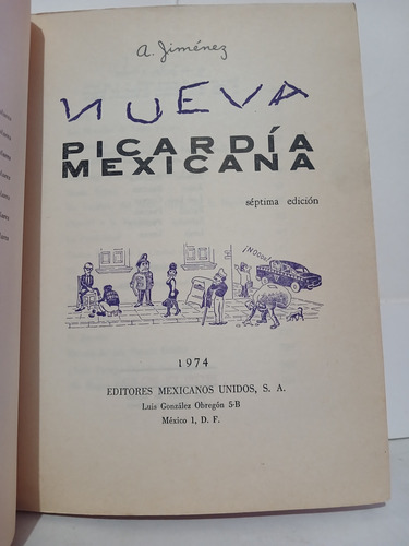 Nueva Picardía Mexicana / Armando Jiménez / 7a Edición 1974 (Usado)