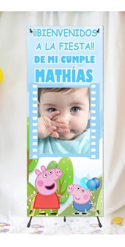 Imagen 3 de 10 de Banners Cumpleaños Promoción Con Soporte Incluido