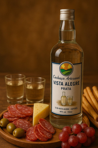 Kit 2 Garrafas De Cachaça Artesanal Vista Alegre 700 Ml 20