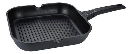 Sarten Grill Cuadrada 28cm Regal Vasconia Msi Color Negro