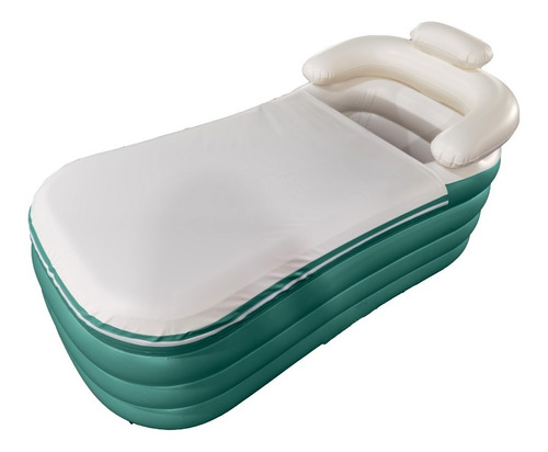 Bañera Inflable Portátil, 152 X 82cm, Verde, Con Inflador