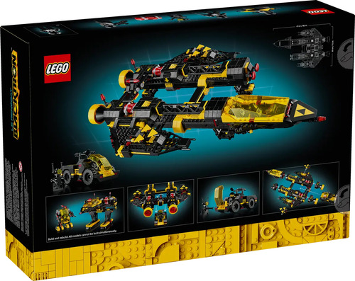 Lego Icons Blacktron Renegade 10355 - Versão de personagem em minifigura Blacktron de 1151 Pz