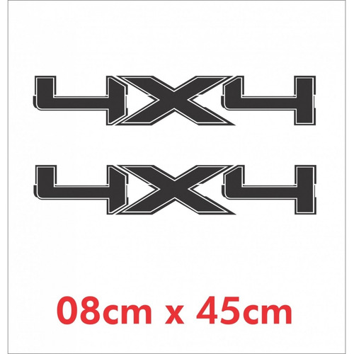 Emblema Adesivo 4x4 Jeep Willys Renegade Cherokee Par Ad27