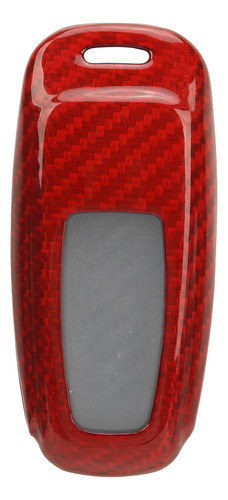 Capa Red Red Key Fob Em Liga De Alumínio De Fibra De Carbono