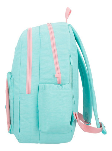 Mochila Para Notebook 16 Bradford Verde Água E Coral