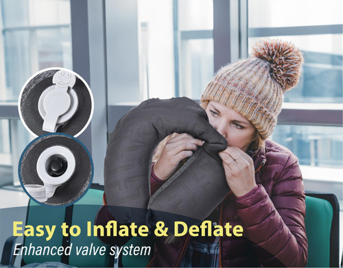 Almohada Inflable Para El Cuello De Viaje Soporte De Cuello
