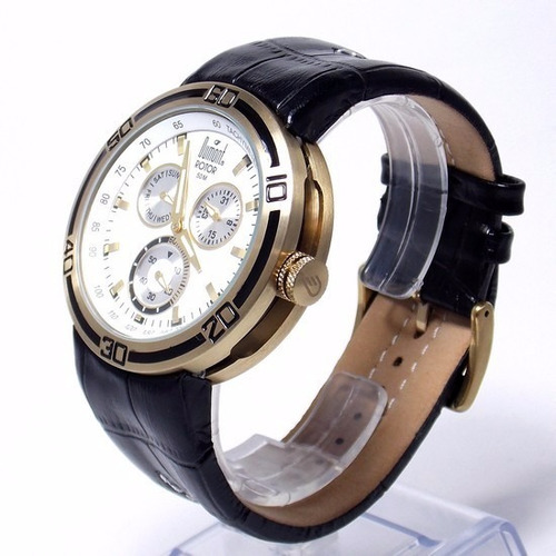 Relogio Masculino Dumont Rotor 2 Pulseiras Sk80005b Novo
